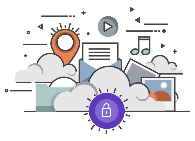 Cloud Data Storage Security Infographic Cloud Data Storage Security Infographic